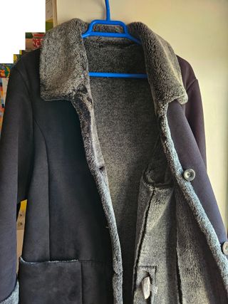 Abrigo mujer negro elegante M/L