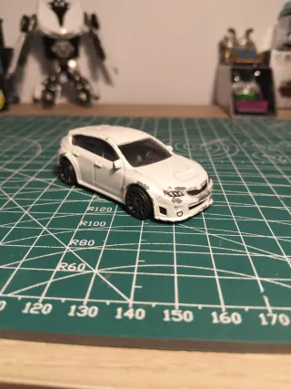 Hotwheels Subaru WRX STI Blanco