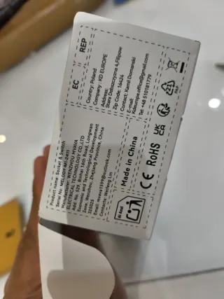 Interruptor Bseed Cristal Blanco Táctil