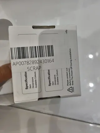 Interruptor Bseed Cristal Blanco Táctil