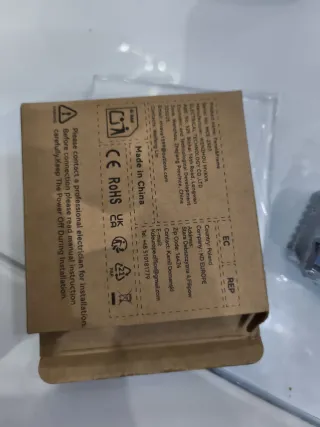 Interruptor Bseed Cristal Blanco Táctil