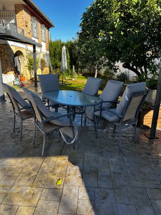 Tavolo e 6 Sedie da Giardino