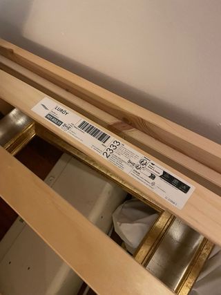 CAMA COMPLETA individual Ikea madera + colchón