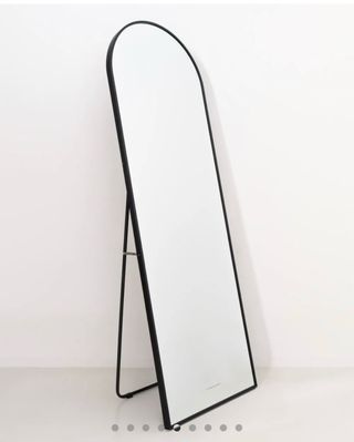 Specchio da terra a figura intera nero
