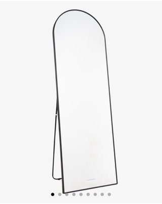 Specchio da terra a figura intera nero