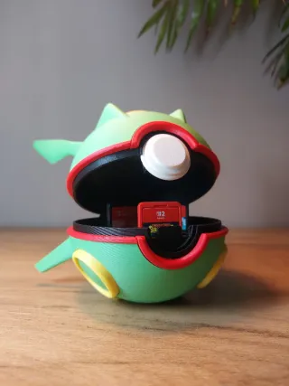 Rayquaza Ball - Nintendo Cartridge Holder