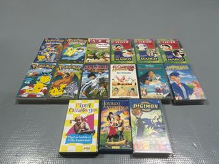 Lote Cintas VHS Animadas y Familiares