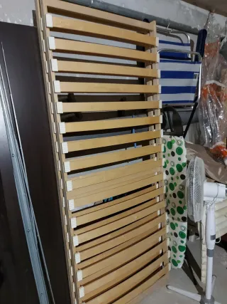 Cabezera y Base de cama de madera