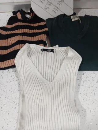 Lote 3 jerseys Zara, Mango, kdye Talla S