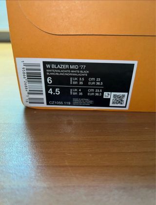 Nike Blazer Mid '77 Blancas y Verdes