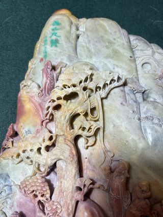 Escultura piedra tallada japonesa años 50