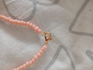 Girocollo perline rosa