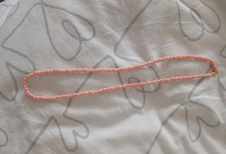 Girocollo perline rosa