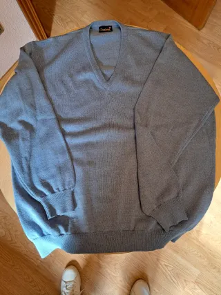 Jersey Canalejas Cuello Pico Azul Talla 5