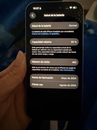 iPhone 15 blanco/Plateado 128GB