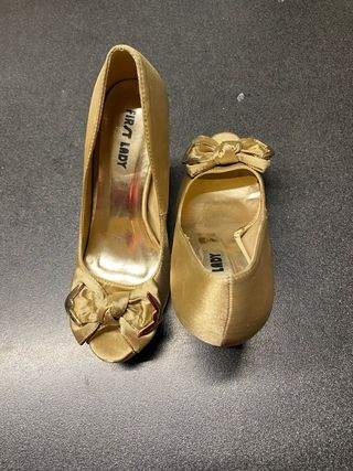 Sandali tacco 10 cm First Lady oro n.36