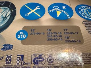 Cadenas para nieve XL Norauto sin estrenar