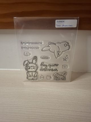 Sellos de goma para scrapbooking