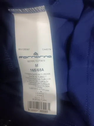 Vestido palabra de honor Fornarina negro y azul