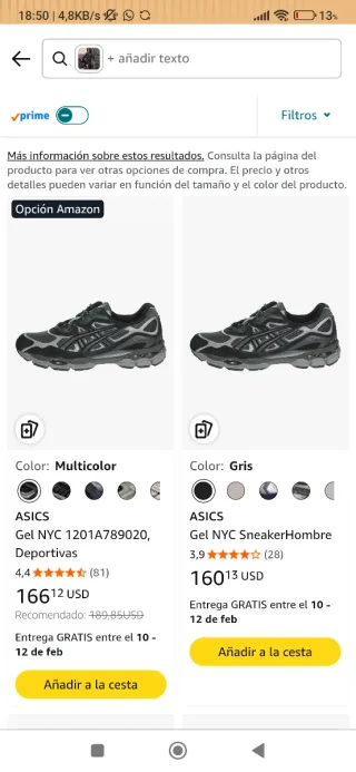 Zapatos ASICS Talla 38.5 Negros/Gris. Originales.