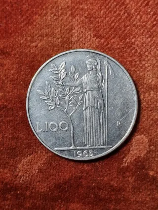 100 Lire Minerva 1963 Fdc.