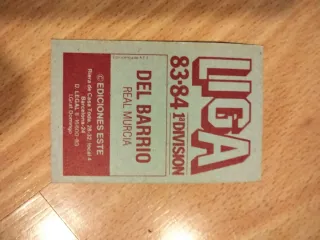 Cromo Del Barrio 83/84 Real Murcia