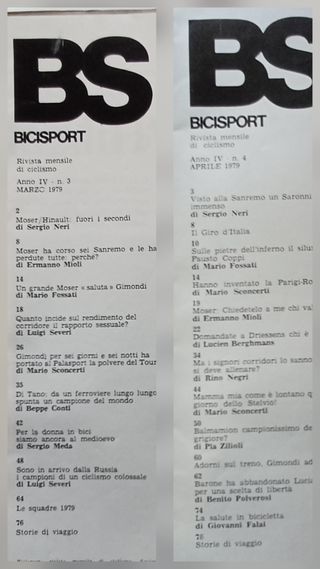 Bici Sport '79 - 9 numeri rivista di ciclismo