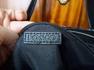 Bolso Fosco Negro y Azul