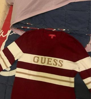 Felpa Guess Rossa e Bianca Taglia M