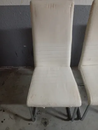 Sillas de Comedor Conforama Blancas 3 unidades