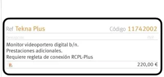 Interfono Golmar Blanco