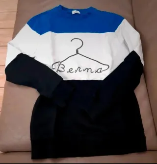 Felpa cotone garzato con stampa