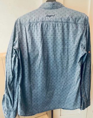 Camisa Desigual Hombre Azul Estampada