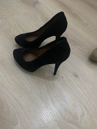 Zapatos de tacón Zara Woman ante