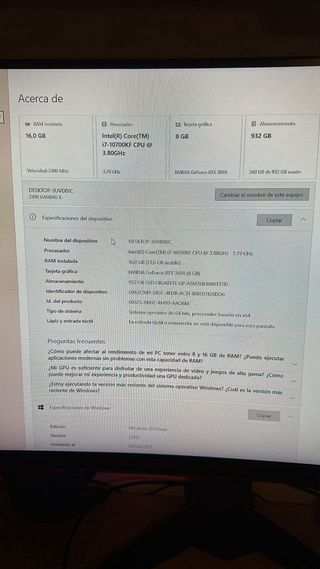 PC Gaming Hummer con luces LED