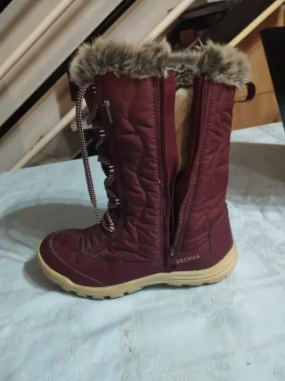 Botas de nieve moradas talla 36