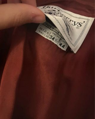 Abrigo Burberrys Vintage Rojo Talla XS