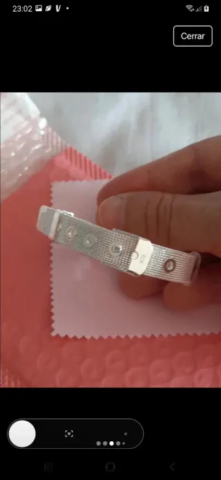 Pulsera plata 925 cinturón