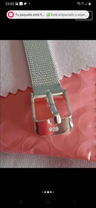 Pulsera plata 925 cinturón