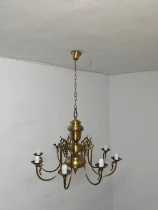 Lampada a sospensione in bronzo