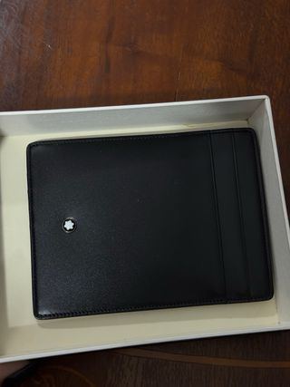 Portacarte Montblanc nero nuovo con scatola