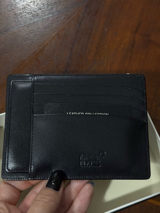 Portacarte Montblanc nero nuovo con scatola