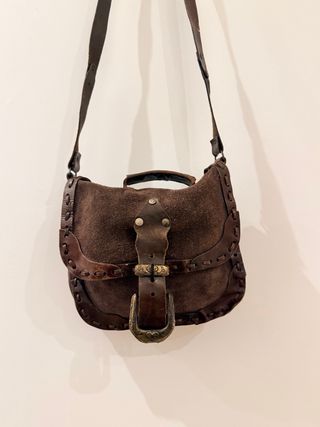 Bolso de cuero ante vintage