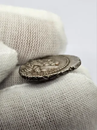 Moneda Romana Original Denario Plata 87 a.C.