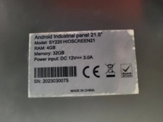 Pantalla TPV Táctil HiOPOS negra o blanca  android