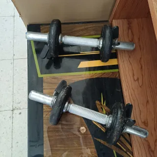 Mancuernas ajustables con discos