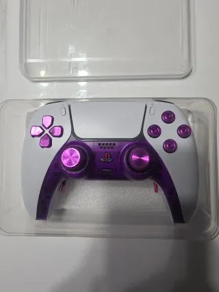 Mando PS5 Custom Morado Joysticks Magnéticos
