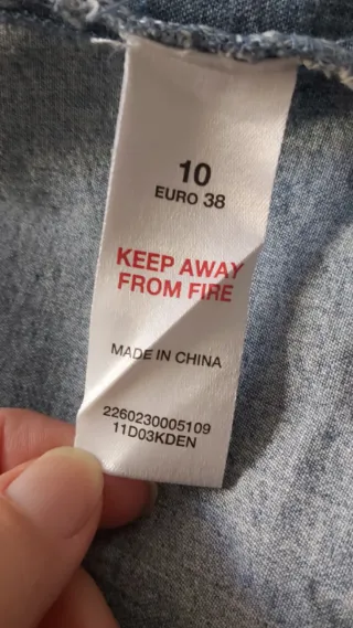 Chaqueta Vaquera Mujer Talla 36-38