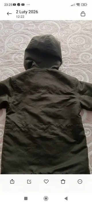 Chaqueta marca Arizona niño verde con capucha 6/7