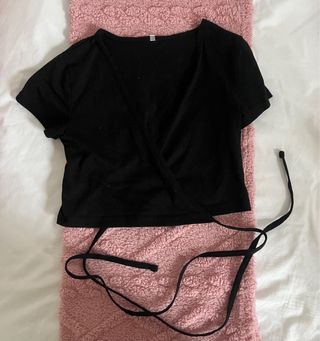 Top bailarina negro talla única